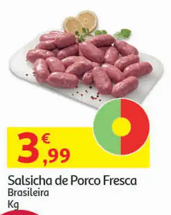 Auchan Salsicha de Porco Fresca Brasileira promoção