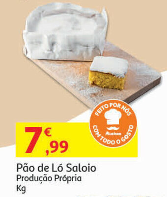 Auchan Pão de Ló Saloio promoção