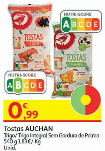 Auchan Tostas Auchan 540g promoção