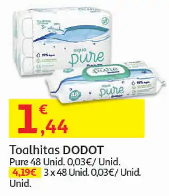 Auchan Toalhitas Dodot 48 Unid promoção