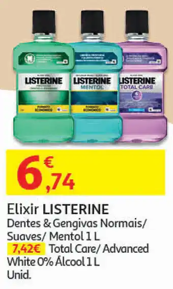 Auchan Elixir Listerine 1L promoção