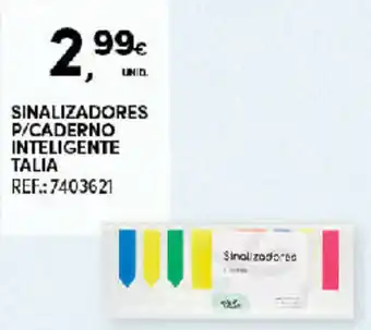 Continente Sinalizadores P/Caderno Inteligente Talia promoção