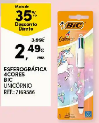 Continente Esferográfica 4 Cores BIC promoção