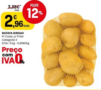 Intermarché BATATA GIRSAC promoção