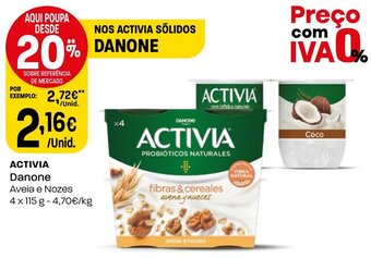 Intermarché ACTIVIA Danone 4x115g promoção