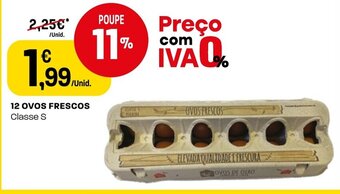 Intermarché 12 OVOS FRESCOS Classe S promoção