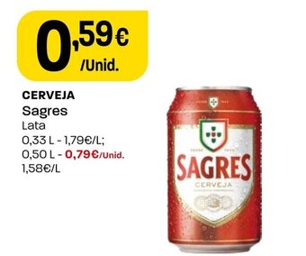Intermarché CERVEJA Sagres promoção