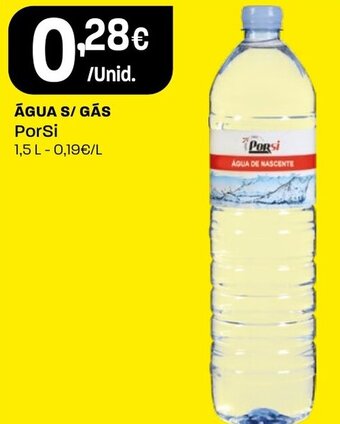 Intermarché ÁGUA S/ GÁS PorSi 1.5L promoção