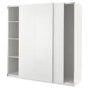 IKEA Pax / hasvik roupeiro, branco/branco, 200x66x201 cm promoção