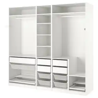 IKEA Pax combinação de roupeiro, branco, 250x58x236 cm promoção