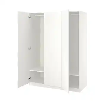 IKEA Pax / forsand roupeiro, branco/branco, 150x60x201 cm promoção