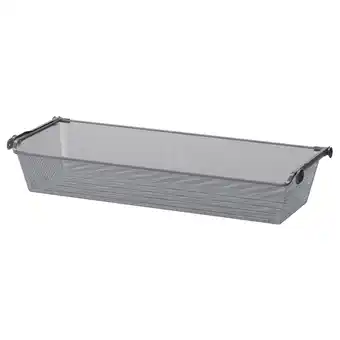 IKEA Komplement cesto rede c/calha extraível, cinz esc, 100x35 cm promoção