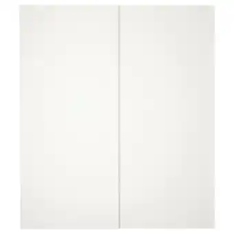 IKEA Hasvik par de portas deslizantes, branco, 200x236 cm promoção