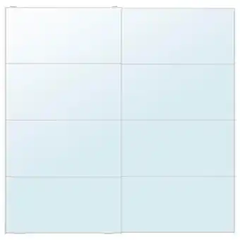 IKEA Auli par de portas deslizantes, vidro espelhado, 200x201 cm promoção