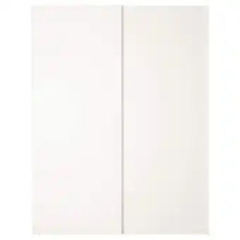 IKEA Hasvik par de portas deslizantes, branco, 150x201 cm promoção