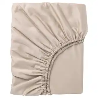 IKEA Nattjasmin lençol de baixo ajustável, bege claro, 180x200 cm promoção