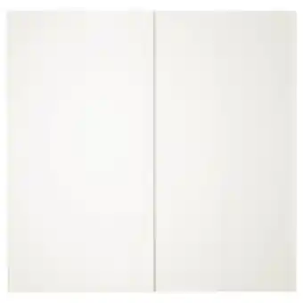 IKEA Hasvik par de portas deslizantes, branco, 200x201 cm promoção