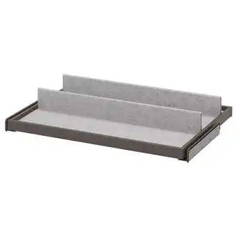 IKEA Komplement tabuleiro extraível c/sapateira, cinz esc/cinz clr, 75x58 cm promoção