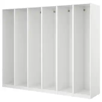IKEA Pax 6 estruturas de roupeiro, branco, 300x35x201 cm promoção