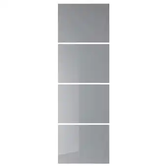 IKEA Björnöya 4 painéis p/estr portas deslizantes, cinz efeito pigmentado, 75x236 cm promoção