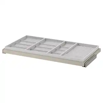 IKEA Komplement tabuleiro extraível c/acessório, bege/cinz clr, 100x58 cm promoção