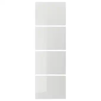 IKEA Hokksund 4 painéis p/estr portas deslizantes, brilh cinz clr, 75x236 cm promoção