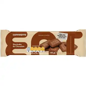 Bolachas shortcake de chocolate