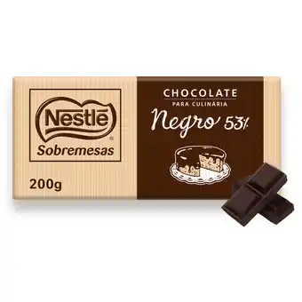 Continente Tablete de chocolate culinária 53% sem glúten promoção