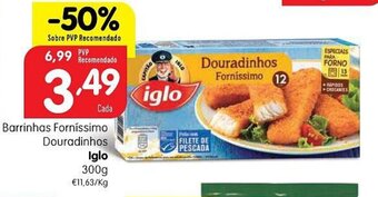 Minipreço Barrinhas Forníssimo Douradinhos Iglo 300g promoção