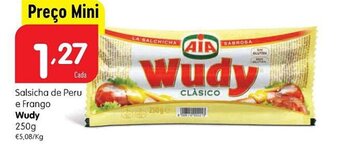 Minipreço Salsicha de Peru e Frango Wudy 250g promoção