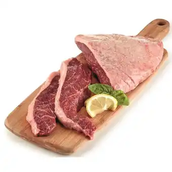 Continente Picanha de bovino fatiada no balcão promoção