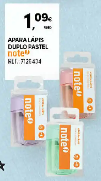 Continente Apara Lápis Duplo Pastel promoção