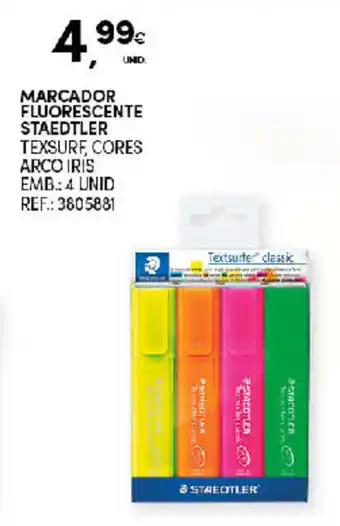 Marcador Fluorescente Staedtler 4 Unid