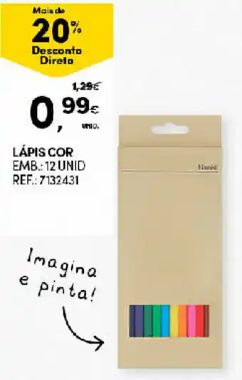 Continente Lápis Cor 12 Unid promoção