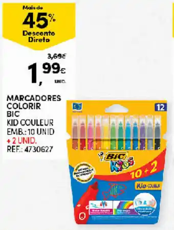 Continente Marcadores Colorir BIC Kid Couleur 10 Unid promoção
