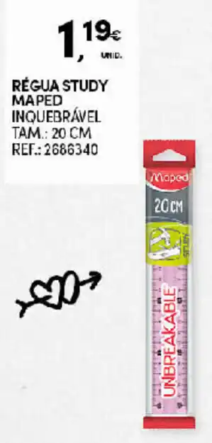Régua Study Maped 20cm