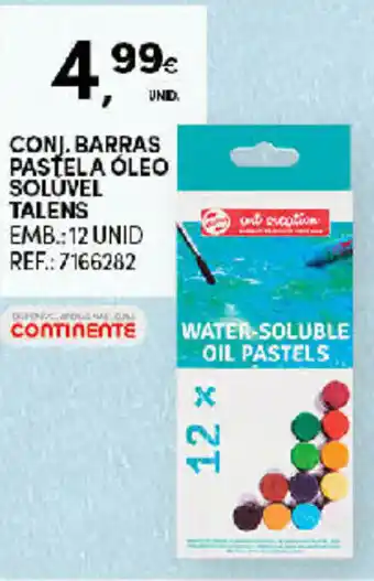 Continente Conj. Barras Pastela Óleo Soluvel Talens 12 Unid promoção