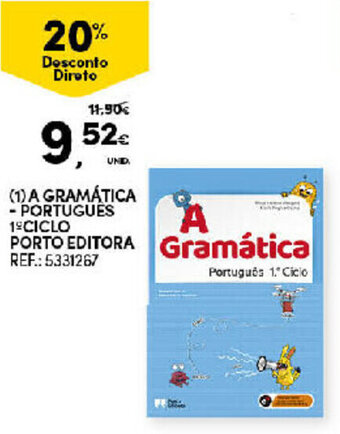 Continente A Gramática Portugues 1° Ciclo Porto Editora promoção