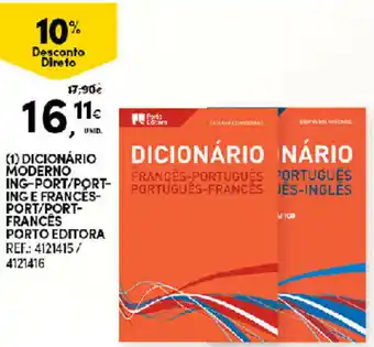 Dicionário Moderno ING-Port- ING E Frances- Port/Port- Francês Porto Editora