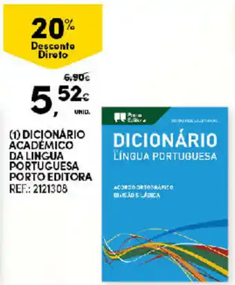 Continente Dicionário Academico da Lingua Portuguesa Porto Editora promoção