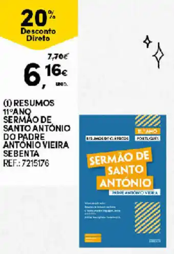Resumos 11° Ano Sermão de Santo António do Padre António Vieira Sebenta
