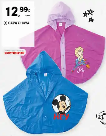 Continente Capa Chuva promoção