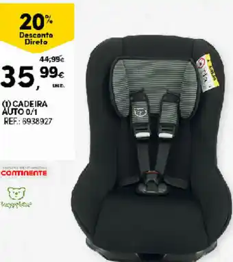 Continente Cadeira Auto 0/1 promoção