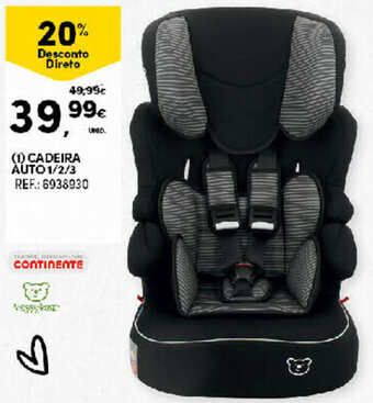 Continente Cadeira Auto 1/2/3 promoção