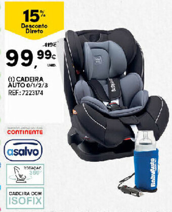 Continente Cadeira Auto 0/1/2/3 promoção