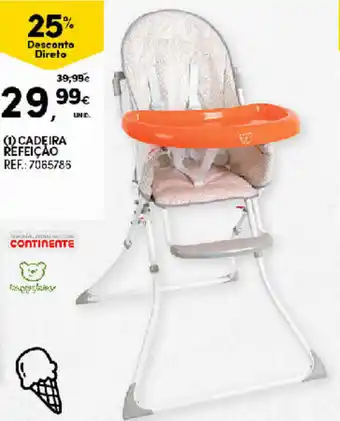 Continente Cadeira Refeição promoção