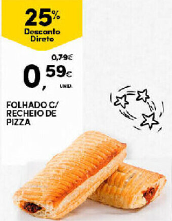 Continente Folhado c/Recheio de Pizza promoção