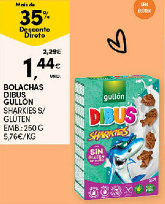 Continente Bolachas Dibus Gullón 250g promoção