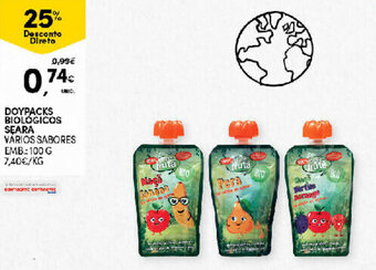Continente Doypacks Biológicos Seara 100g promoção