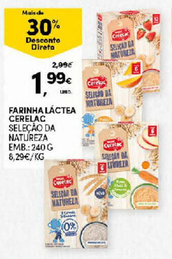 Continente Farinha Láctea Cerelac 240g promoção